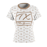 ThatXpression Fashion's Elegance Collection White and Tan Boxed Women's T-Shirt