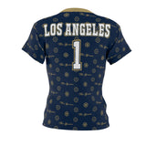 ThatXpression Elegance Women's Navy Gold Los Angeles S12 Designer T-Shirt