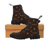 ThatXpression Fashion's Elegance Collection X2 Brown Tan Women's Canvas Boots