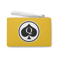 Queen Of Spades Collection Yellow Clutch Bag