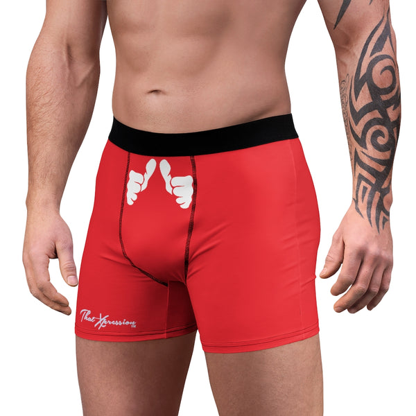 ThatXpression Fashion Big Fist Collection Red Men's Boxer Briefs N502X