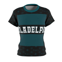 ThatXpression Elegance Women's Green Black Philadelphia S12 Designer T-Shirt