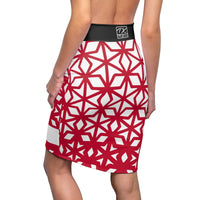 ThatXpression Badgers Themed Fan Fitted Pencil Skirt 1YZF2