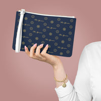 ThatXpression Fashion's Elegance Collection Navy and Gold Designer Clutch Bag