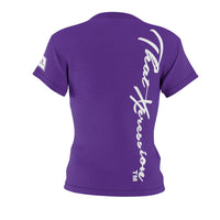 ThatXpression Fashion Train Hard Badge Purple Women's T-Shirt-RL