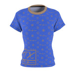 ThatXpression Fashion's Elegance Collection Royal and Tan Box Women's T-Shirt