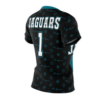 ThatXpression Elegance Women's Black Teal Jaguars S12 Designer T-Shirt