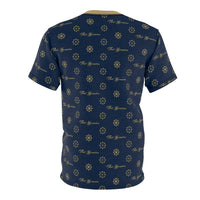 ThatXpression Elegance Men's Navy Gold S12 Designer T-Shirt