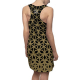 ThatXpression Fashion B2S Black Gold Designer Tunic Racerback Dress