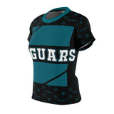 ThatXpression Elegance Women's Black Teal Jaguars S12 Designer T-Shirt