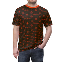 ThatXpression Elegance Men's Cleveland Orange Brown S12 Designer T-Shirt