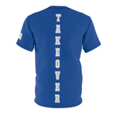 ThatXpression Fashion Train Hard & Takeover Chain Royal Unisex T-Shirt CT73N