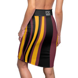 ThatXpression Fashion Washington Savage Striped Themed Women's Pencil Skirt 7X41K