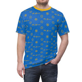 ThatXpression Elegance Men's Chargers Gold Blue S12 Designer T-Shirt
