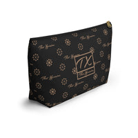 ThatXpression Fashion's Elegance Collection Black and Tan Accessory Pouch