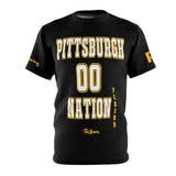 ThatXpression's Pittsburgh Nation Period Sports Themed Black Yellow Unisex T-shirt