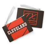 ThatXpression Fashion's Elegance Collection Orange & Brown Cleveland Designer Clutch Bag