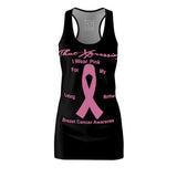 ThatXpression Fashion's Breast Cancer Awareness Mom Pink Black Racerback Dress