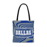 ThatXpression Gym Fit Multi Use Dallas Themed Swirl Gray Navy Tote bag H4U2