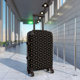 ThatXpression Fashion Designer Black and Tan Travel Cabin Suitcase