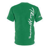ThatXpression Fashion Thumbs Up Green White Unisex T-Shirt CT73N