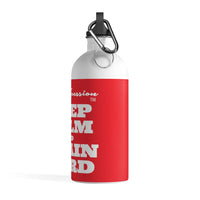 ThatXpression Keep Calm Motivational Gym Fitness Yoga Outdoor Stainless Water Bottle