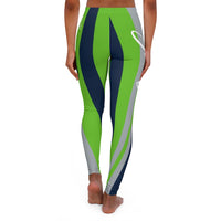 ThatXpression Fashion Navy Green Savage Themed Spandex Leggings-RL2