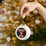 Cincinnati Nation Festive Christmas Ball Ornament With Ribbon