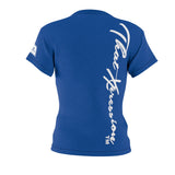 ThatXpression Fashion Train Hard Badge Blue Women's T-Shirt-RL
