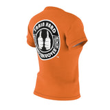 ThatXpression Fashion Train Hard Badge Orange Women's T-Shirt-RL