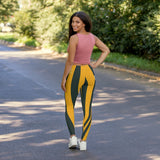 ThatXpression Fashion Green Gold Savage Themed Spandex Leggings-RL2