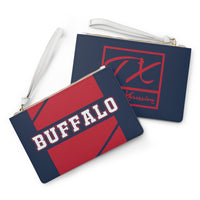 ThatXpression Fashion's Elegance Collection Red & Blue Buffalo Designer Clutch Bag