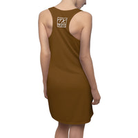 ThatXpression Fashion Brown Enlarged Savage Racerback Dress