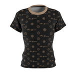 ThatXpression Fashion's Elegance Collection Black and Tan Women's T-Shirt