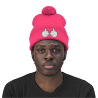 TX ThatXpression Unisex Pom Pom Fists Beanie