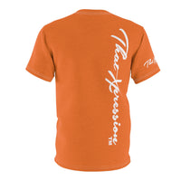 ThatXpression Fashion Thumbs Up Orange White Unisex T- Shirt CT73N