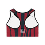 ThatXpression Houston Striped Sports Bra