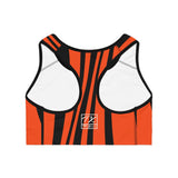 ThatXpression Cincinnati Striped Sports Bra