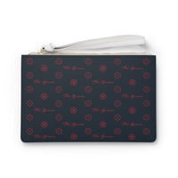 ThatXpression Fashion's Elegance Collection Navy and Red Designer Clutch Bag