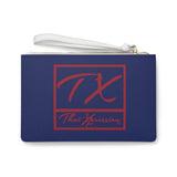 ThatXpression Fashion's Elegance Collection Blue & Red New York Designer Clutch Bag