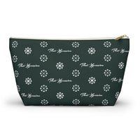 ThatXpression Fashion's Elegance Collection Green and White Accessory Pouch