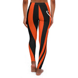 ThatXpression Fashion Black Orange Savage Themed Spandex Leggings-RL2