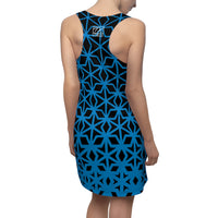 ThatXpression Fashion B2S Black Blue Designer Tunic Racerback Dress