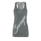 ThatXpression Fashion Gray Enlarged Savage Racerback Dress