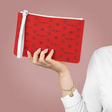 ThatXpression Fashion's Elegance Collection Red and Pewter Designer Clutch Bag