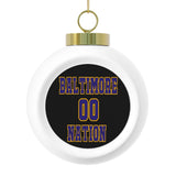 Baltimore Nation Festive Christmas Ball Ornament With Ribbon