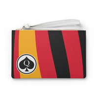 Queen Of Spades Collection Red Black Clutch Bag