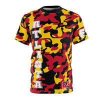 ThatXpression Fashion Ultimate Camo Red Gold Black Unisex T-shirt JU23I