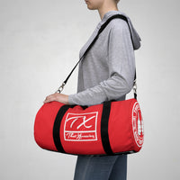 ThatXpression Fashion Train Hard & Takeover Gym Fitness Stylish Red Duffel Bag