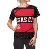 ThatXpression Elegance Women's Black Red Kansas City S12 Designer T-Shirt